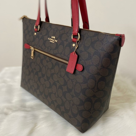⚜COACH Gallery Tote In Signature Canvas - Picture 3 of 13